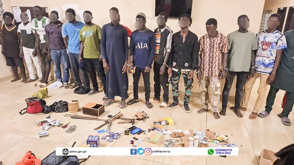 Police nab 19 for illicit drug trade and robbery activities in Central Region