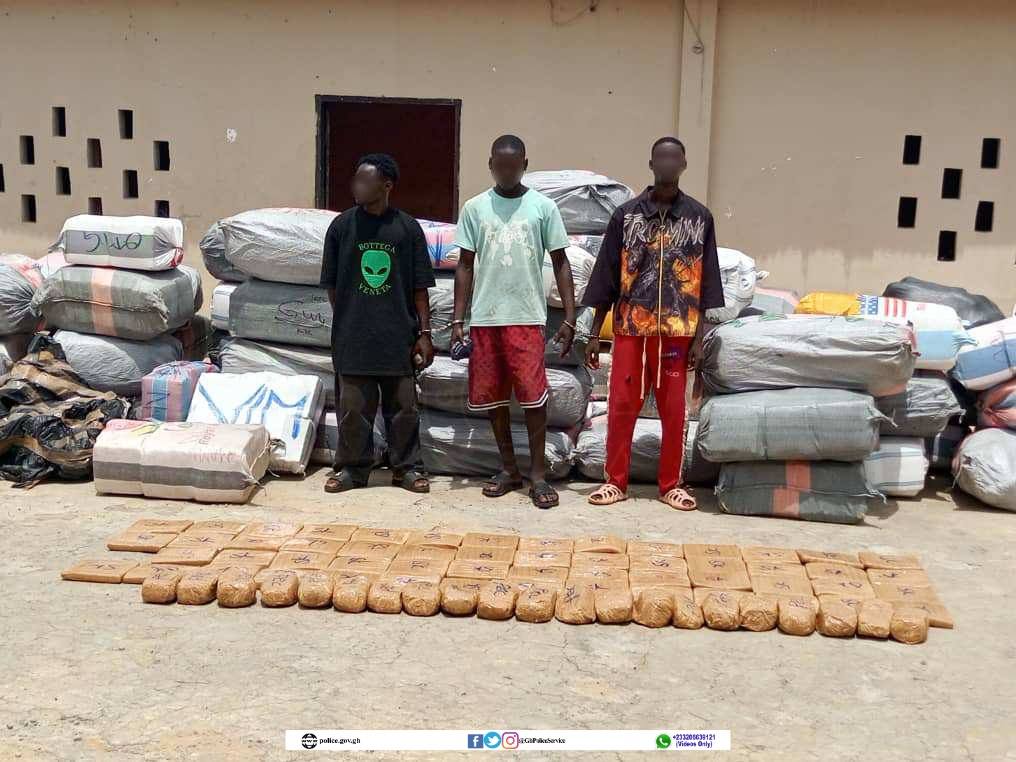 3 arrested for transportation of suspected indian hemp on Volta Lake