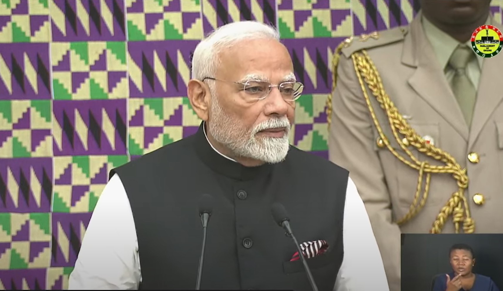 LIVESTREAMING: Indian PM Modi addresses Parliament of Ghana