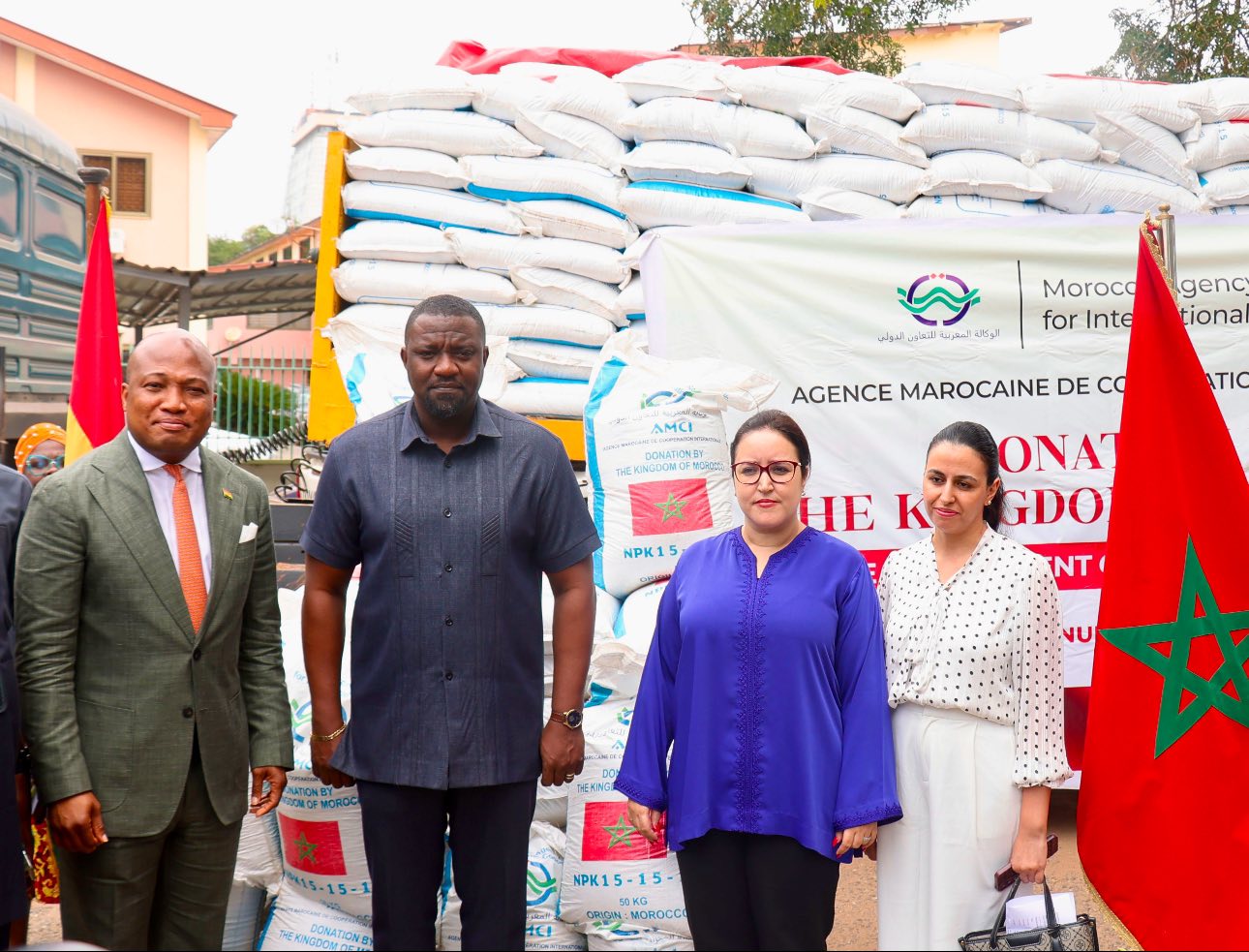 Agric Ministry receives 40,000 bags of fertilizer donated by Moroccan govt