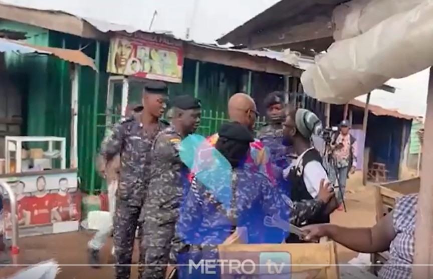 Police officer who slapped GHOne reporter at Ablekuma North interdicted