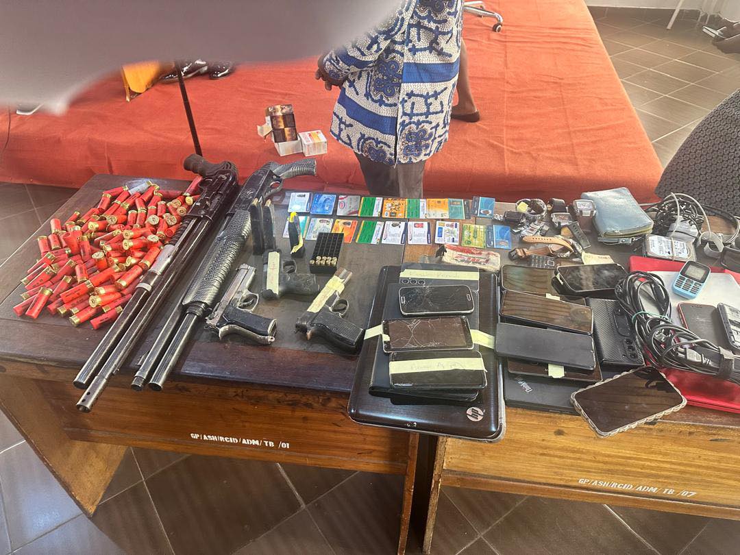 One dead, another at large and 9 arrested for recent robberies in Ashanti Region