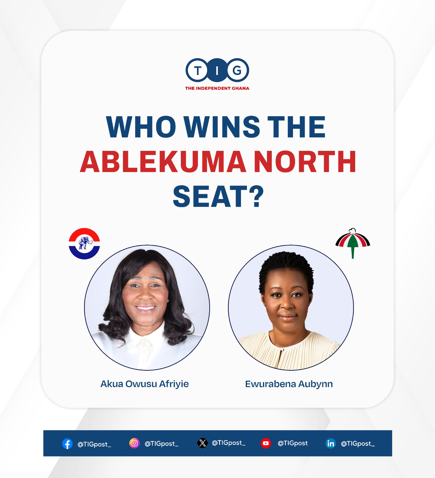 Results of Ablekuma North elections in the Fourth Republic (1992 till date)