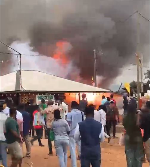 Popular Pub near Ho Technical University destroyed by fire