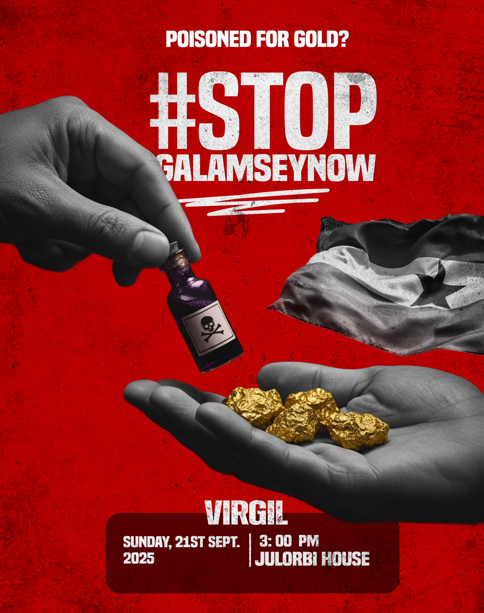 #StopGalamseyNow demo underway