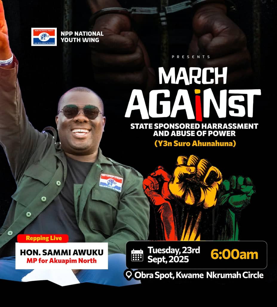 NPP takes to the streets over alleged “state-sponsored police” harassment by govt