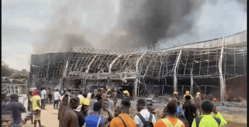 Fire destroys Santasi China Mall