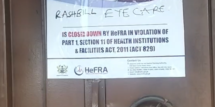 Several unlicensed health facilities in Ashanti Region shut down by HeFRA