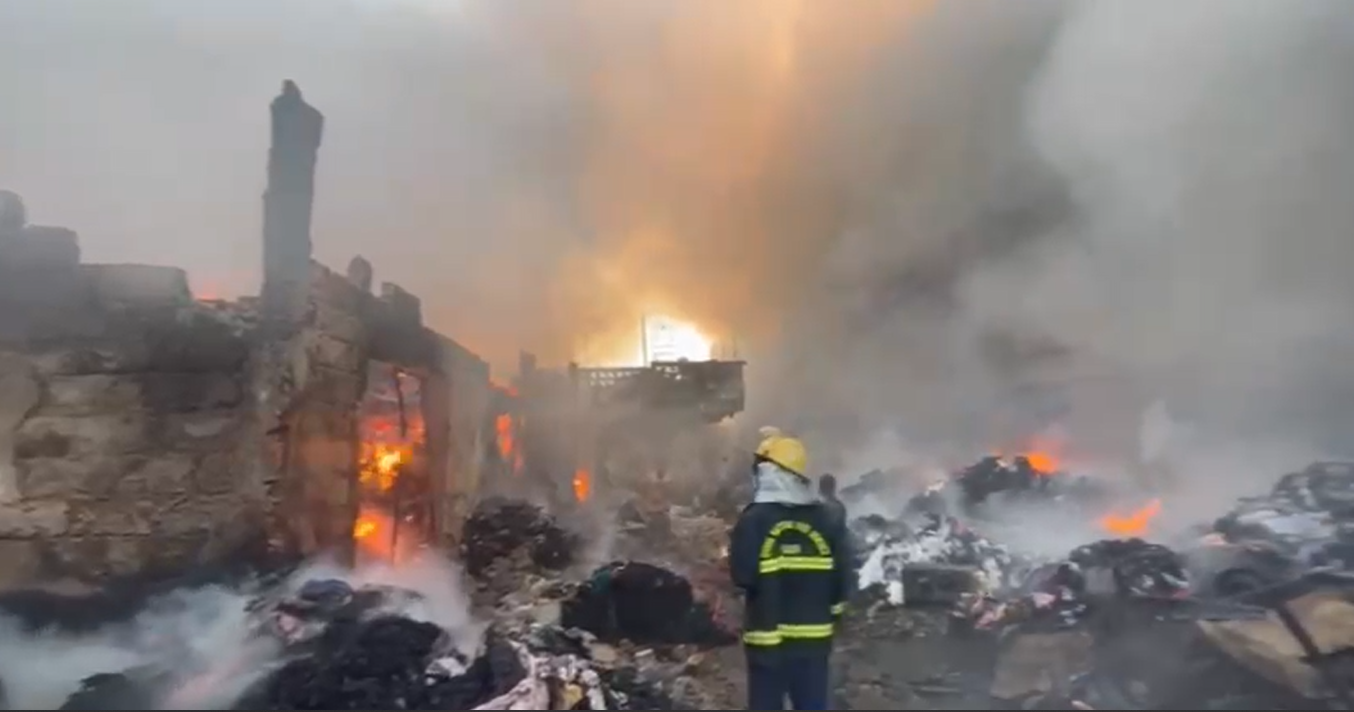 Fire ravages Kantamanto Tazani Lane 