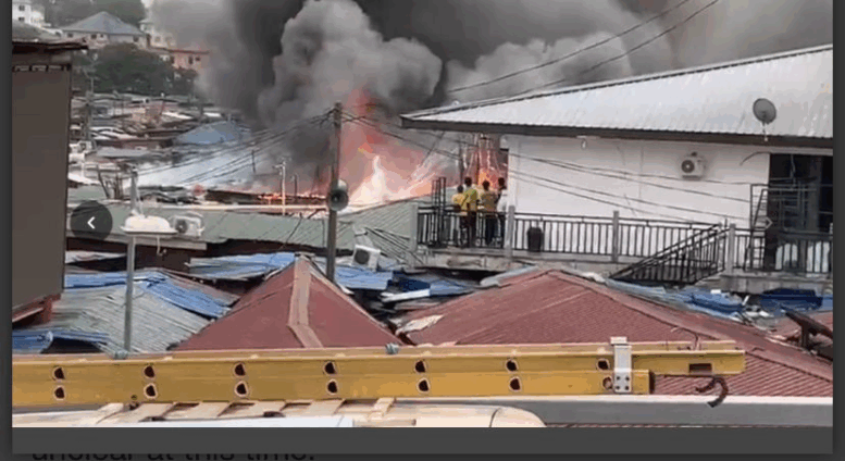 Fire breaks out near VVIP Station at Circle