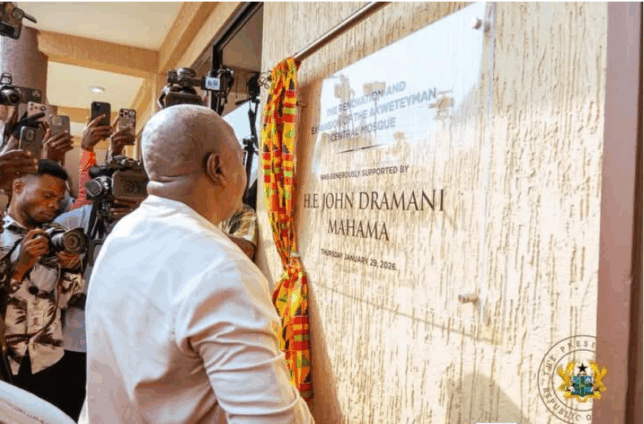 Akweteman Central Mosque commissioned by President John Mahama