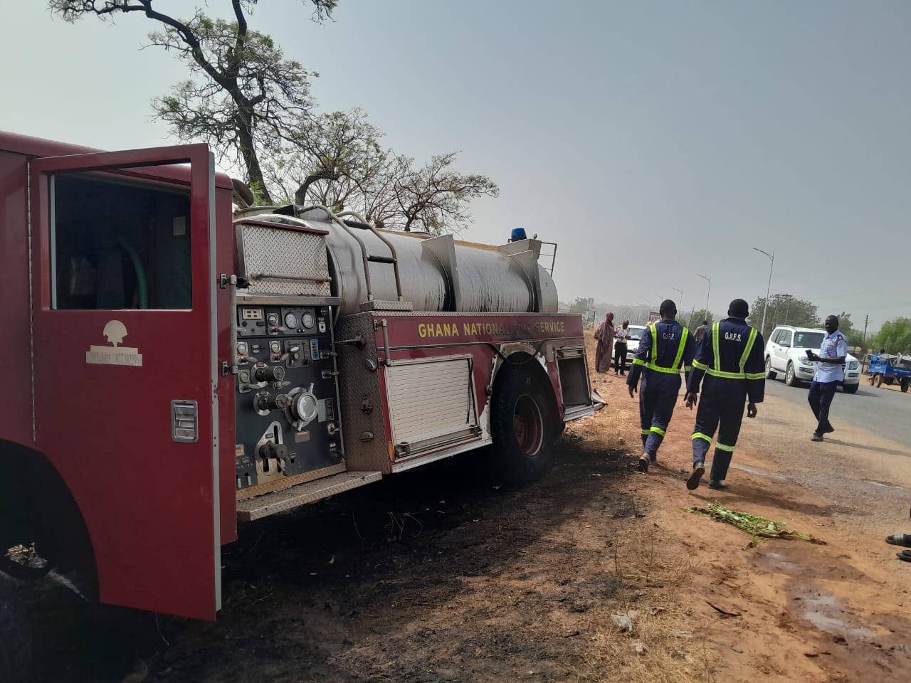 Tamale: Fire tender catches fire en route to emergency scene