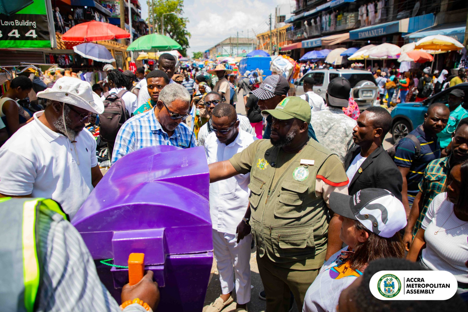 Accra gets new public waste bins as AMA steps up sanitation efforts