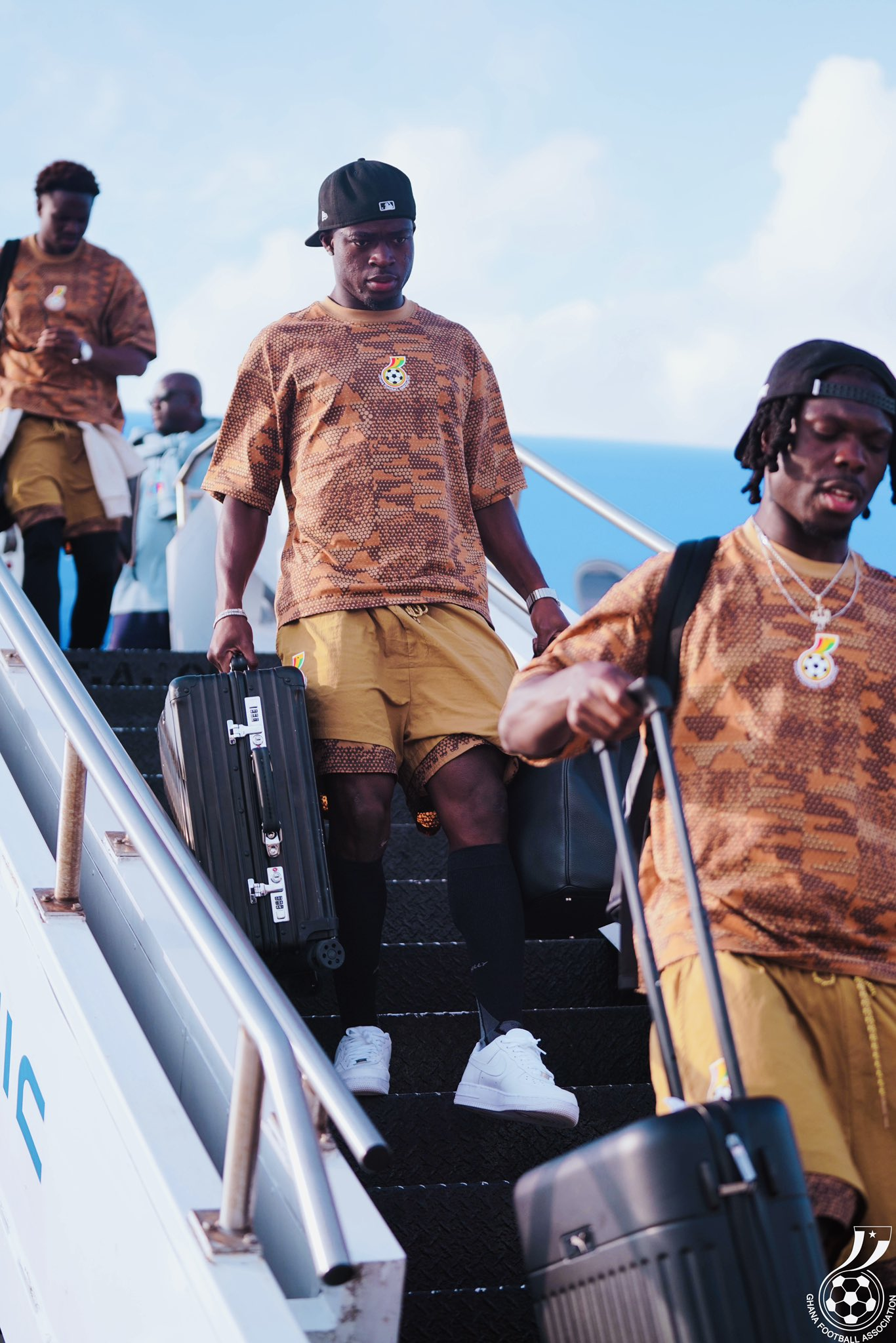 Photos: Black Stars touch down in Philadelphia ahead of Croatia match