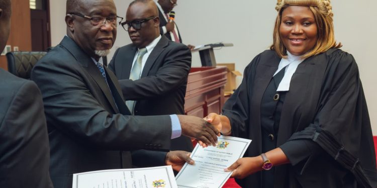 Supreme Court swears in Lawyer Naa Amerley Bortei-Doku as Notary Public