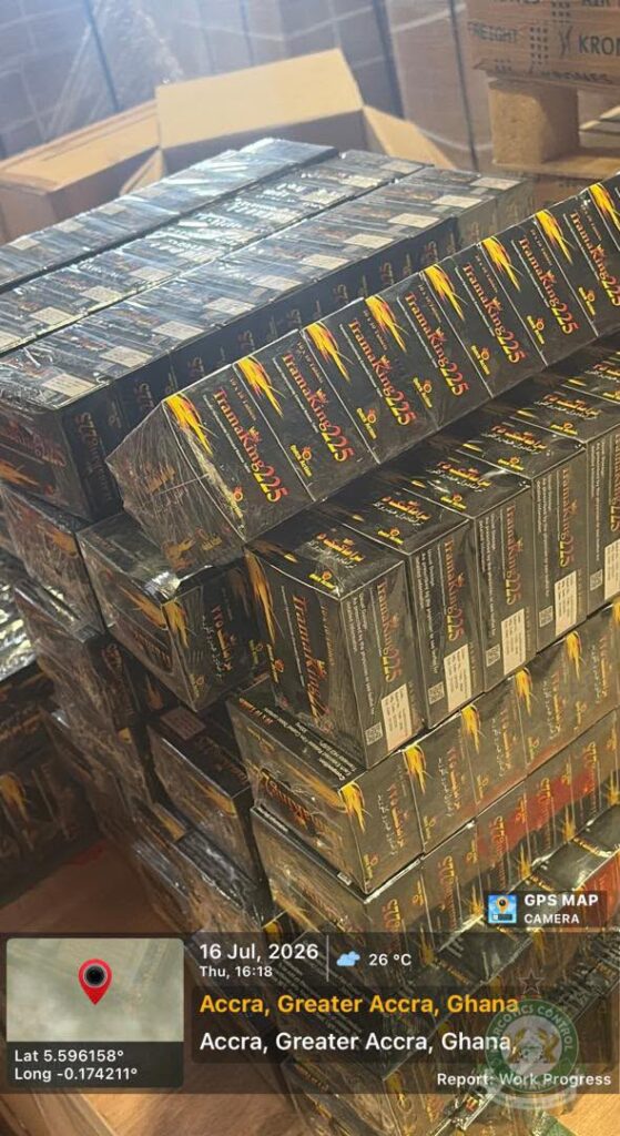 Customs intercepts GHS100m Tramadol shipment at Accra International Airport, arrests three