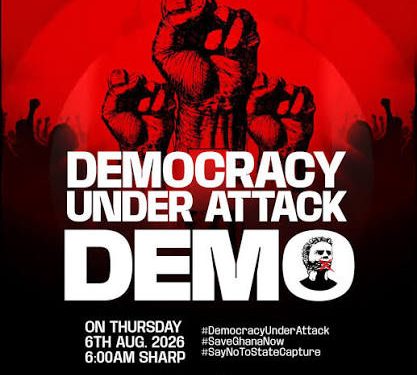 Photos from NPP’s ‘Democracy Under Attack’ demo